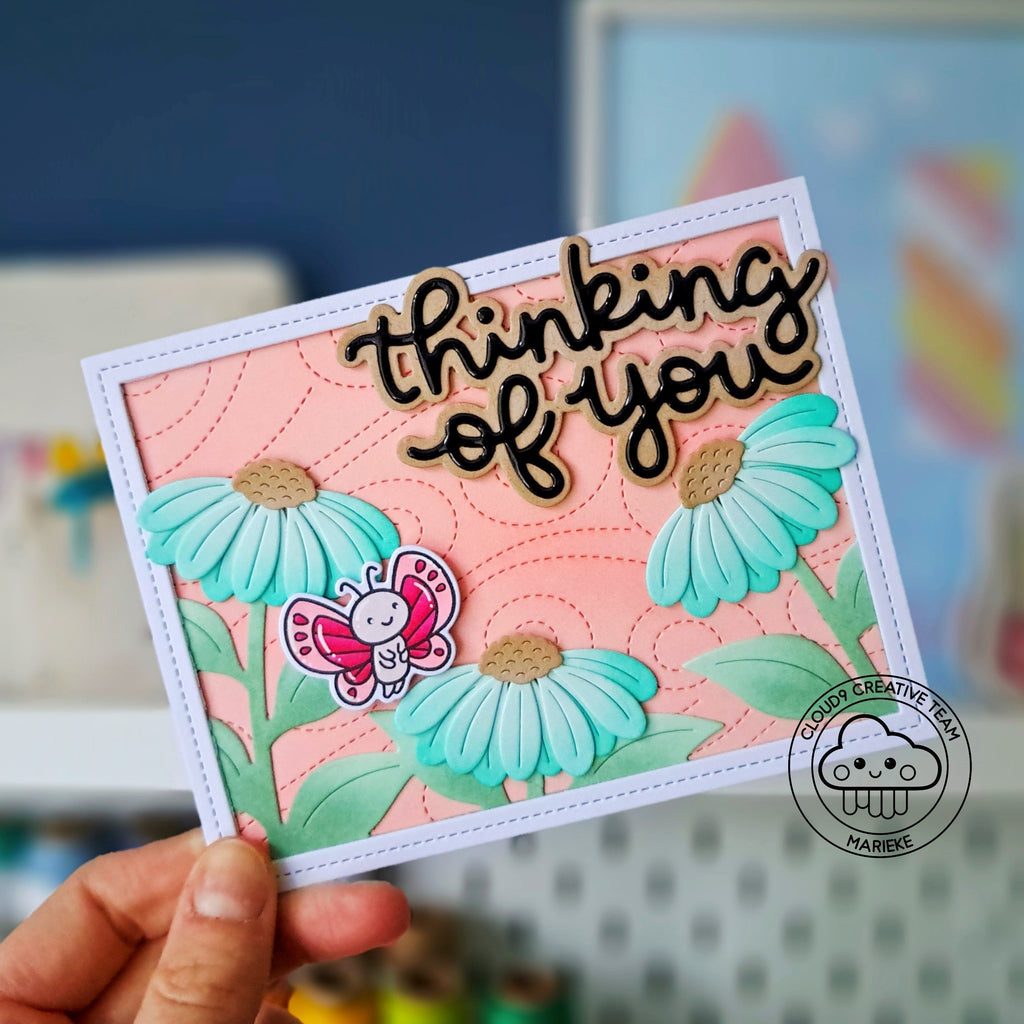Any Occasion Card feat. Lawn Fawn Scripty Thinking Of You