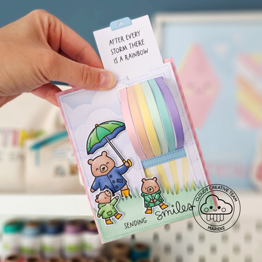 Interactive Any Occasion Card feat. Lawn Fawn Over The Rainbow