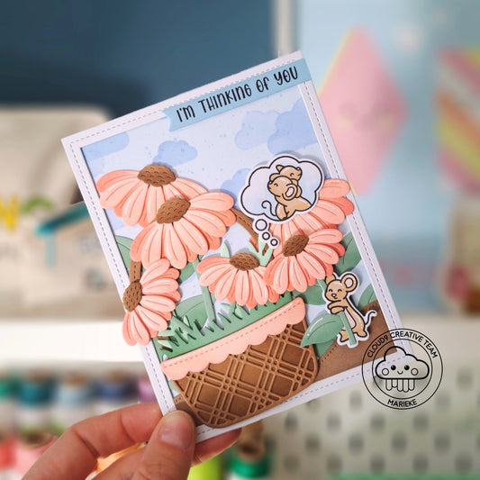 Miss You Card feat. Lawn Fawn Happy Hugs
