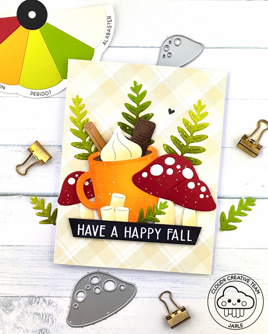 Fall Card feat. Lawn Fawn Build A Drink Mug Add-On
