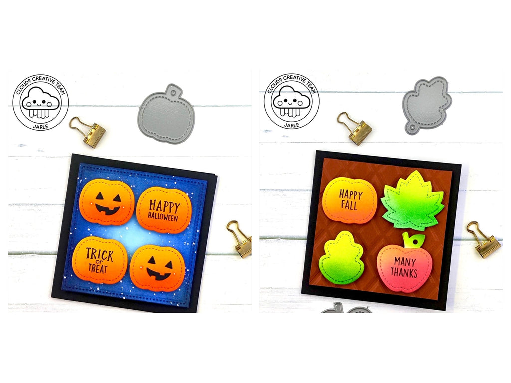 Fall Themed Card Using Tags feat. Lawn Fawn Fall Tiny Tags