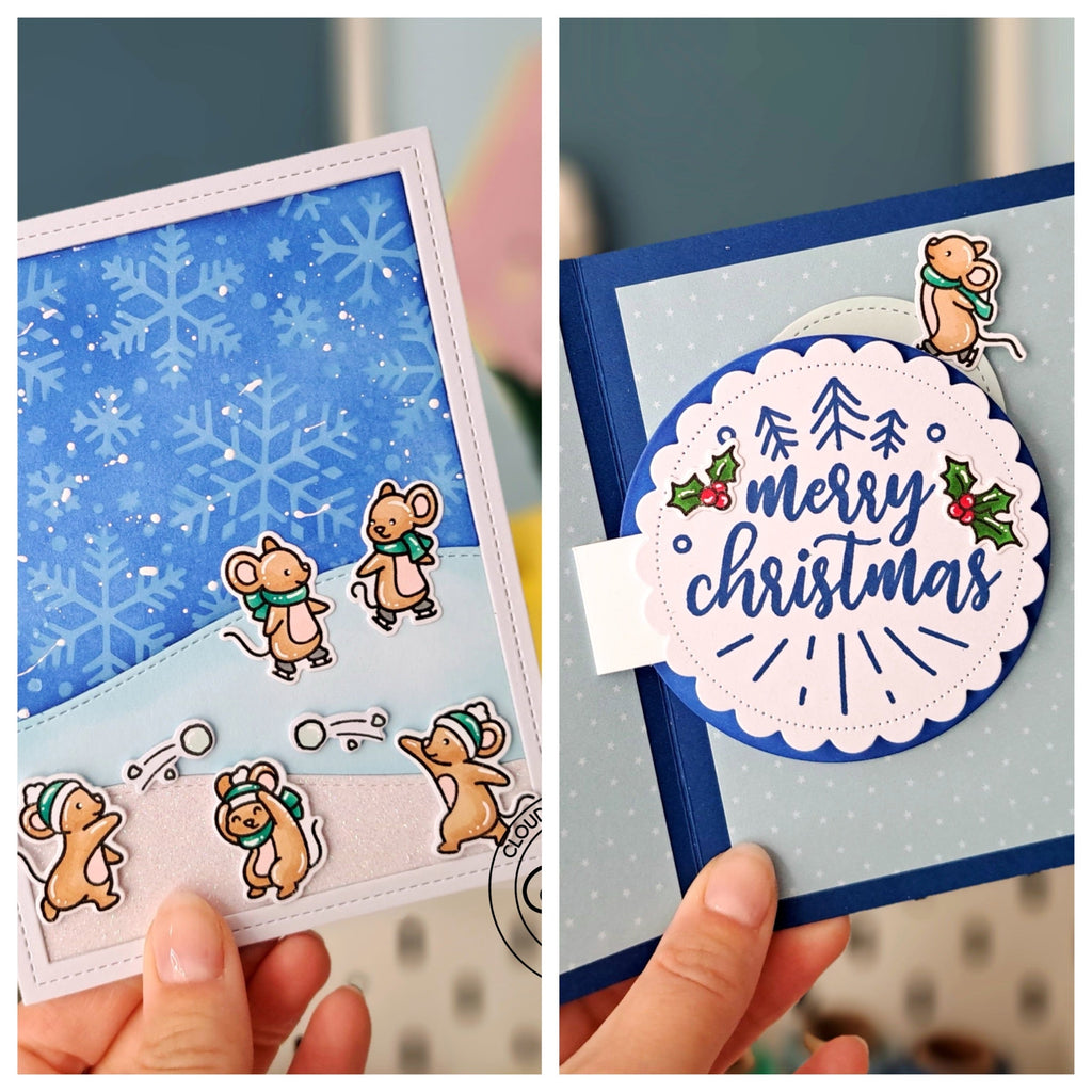 Interactive Christmas Card feat. Lawn Fawn Swivel Surprise