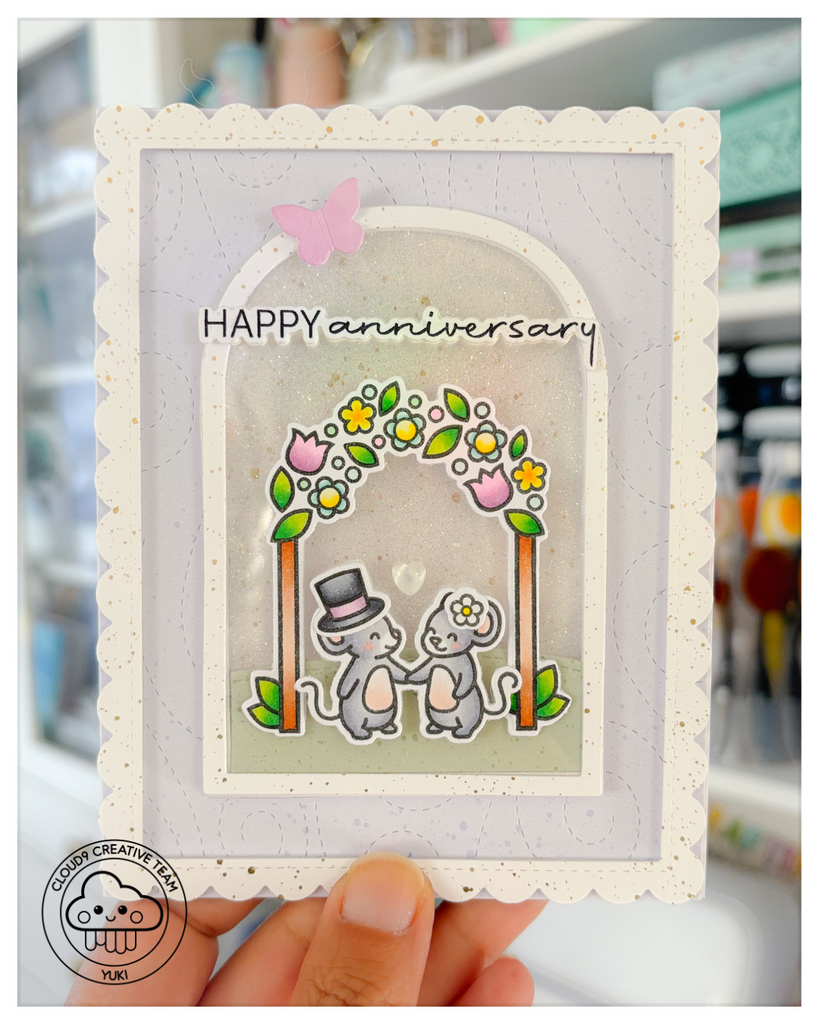Anniversary Card feat. Lawn Fawn Happy Couples