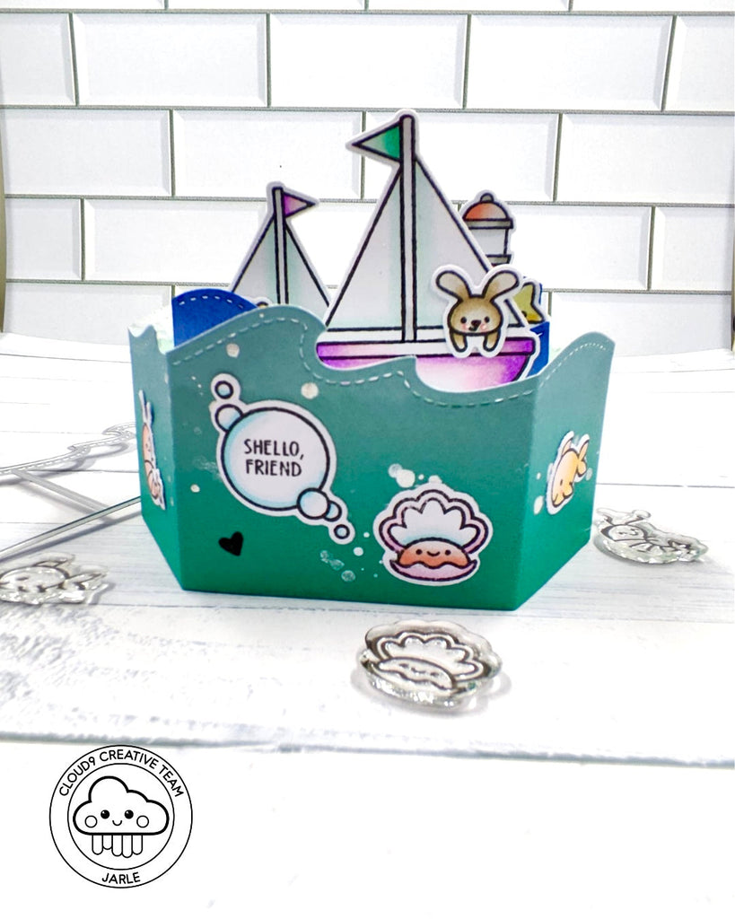 Interactive Friendship Card feat. Lawn Fawn Shello Friend