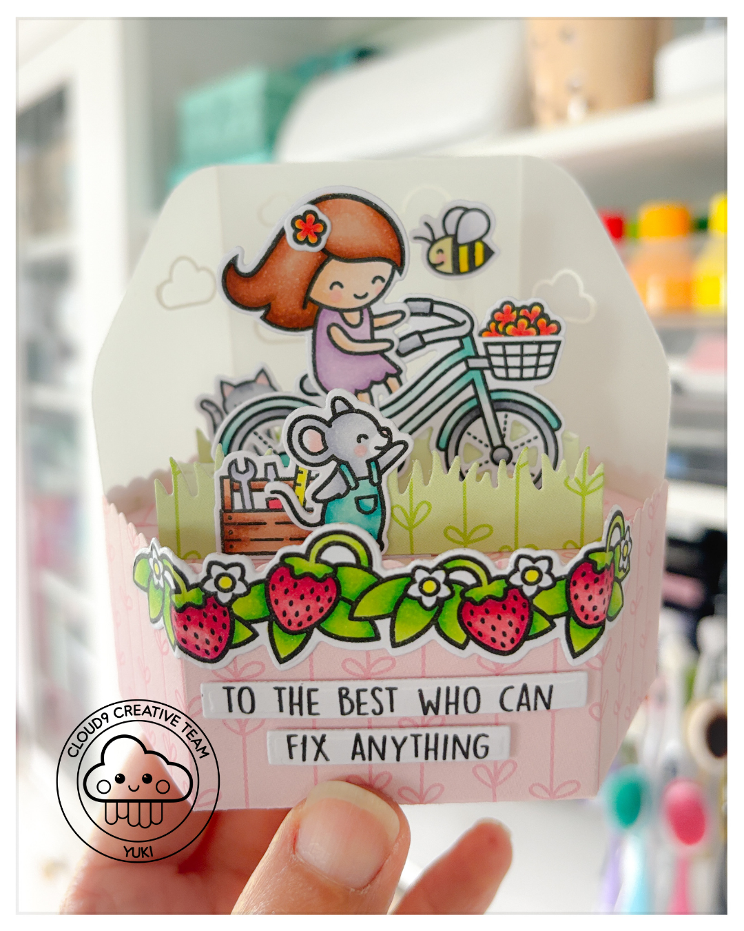 Father's Day Pop-Up Card feat. Lawn Fawn Platform Pop-Up
