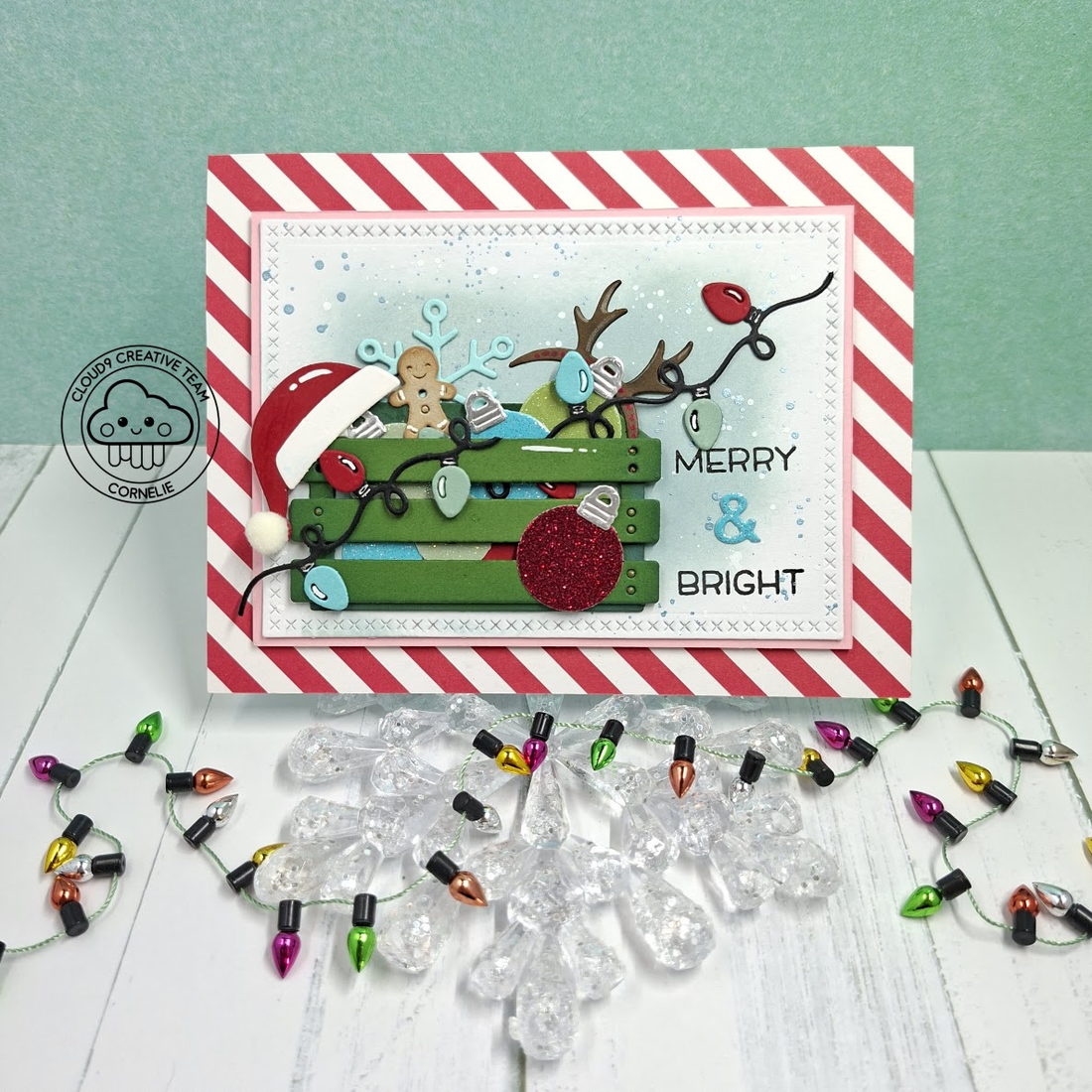 Christmas Card feat. Lawn Fawn Harvest Crate