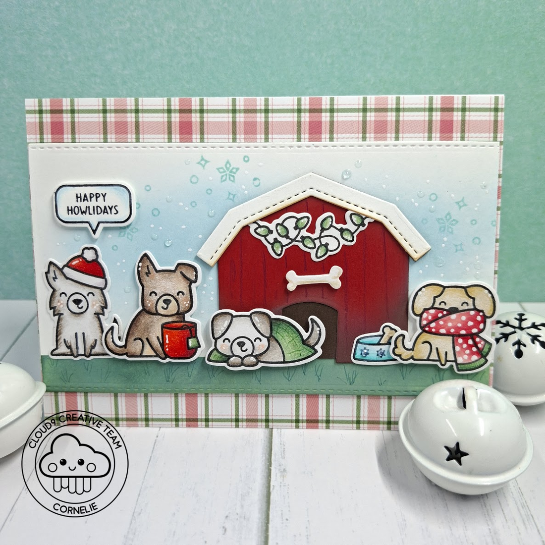 Christmas Card feat. Lawn Fawn Cozy Dogs