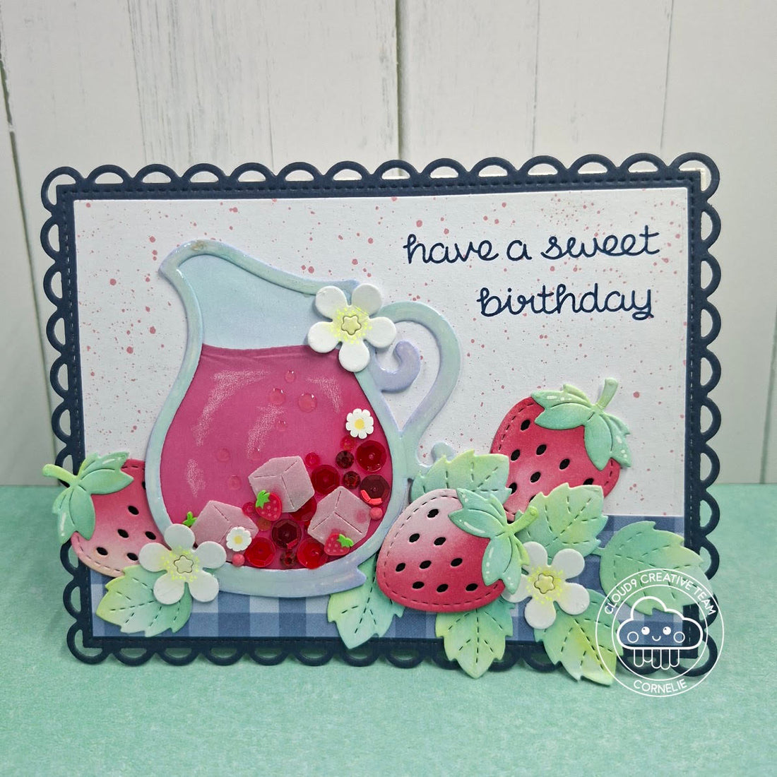 Birthday Shaker Card feat. Lawn Fawn Build-A-Drink Pitcher