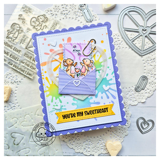 Valentine's Day Card feat. Lawn Fawn Little Letter