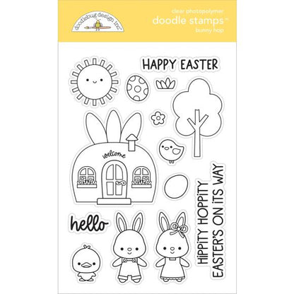 SET DEAL: Doodlebug Design - Bunny Hop Doodle Stamps & Doodle Pops