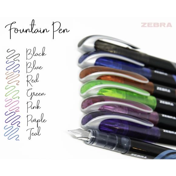Zebra - Fountain Pens (7pcs)