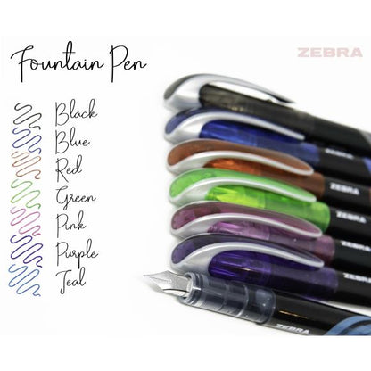 Zebra - Fountain Pens (7pcs)