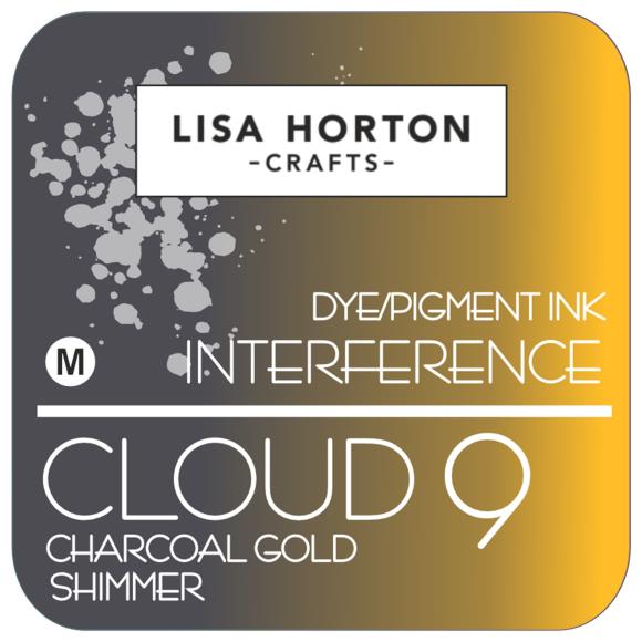 Lisa Horton Crafts - Cloud 9 Interference Dye/Pigment Shimmer Ink Charcoal Gold