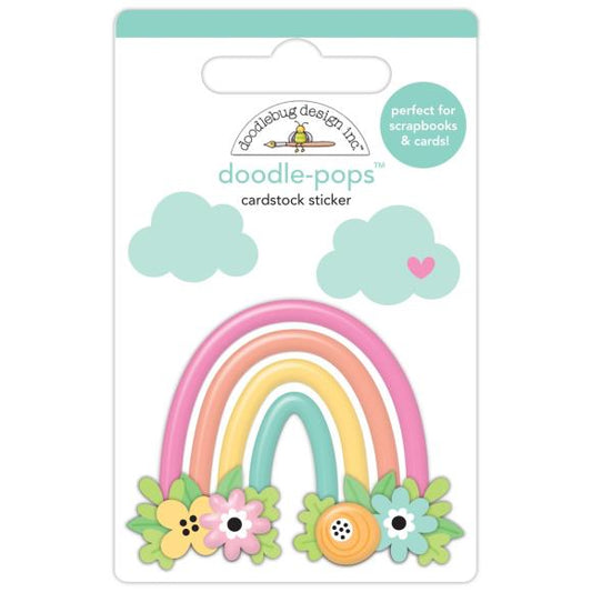Doodlebug Design - Butterfly Kisses Rainbow Garden Doodle Pops