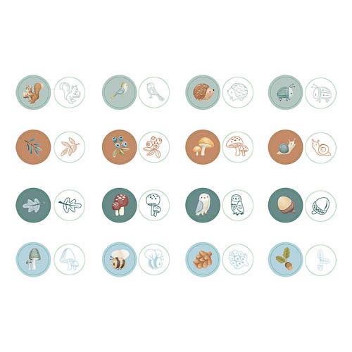 Little Dutch - Self Inking Stamps Forest Friends