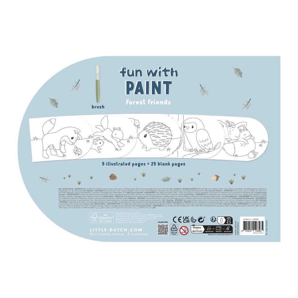 Little Dutch - Painting Book Forest Friends
