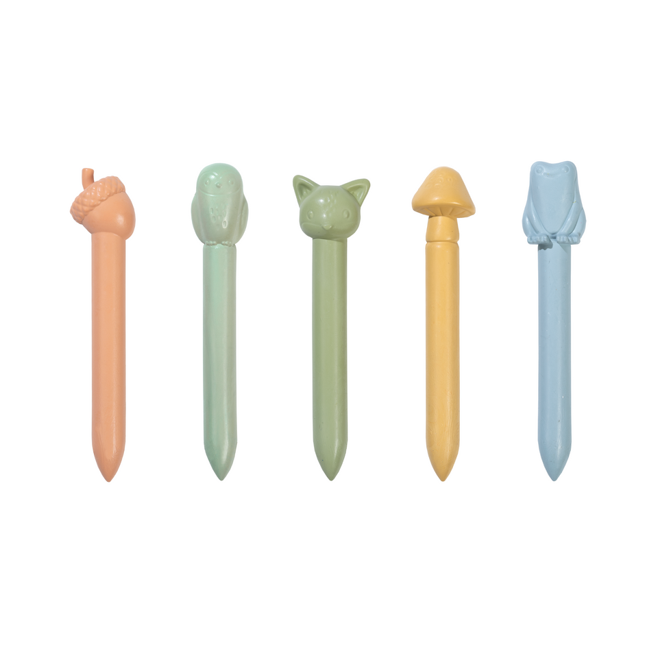Little Dutch - Wax Crayons Forest Friends (5pcs)