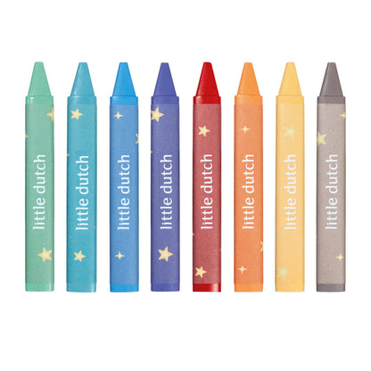 Little Dutch - Triangular Wax Crayons Jim (8pcs)