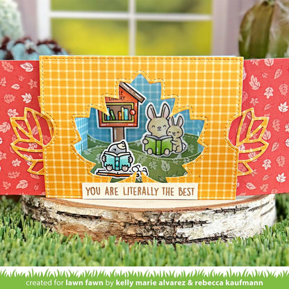 Lawn Fawn - Ta-Da! Diorama! Maple Leaf Window Add-On