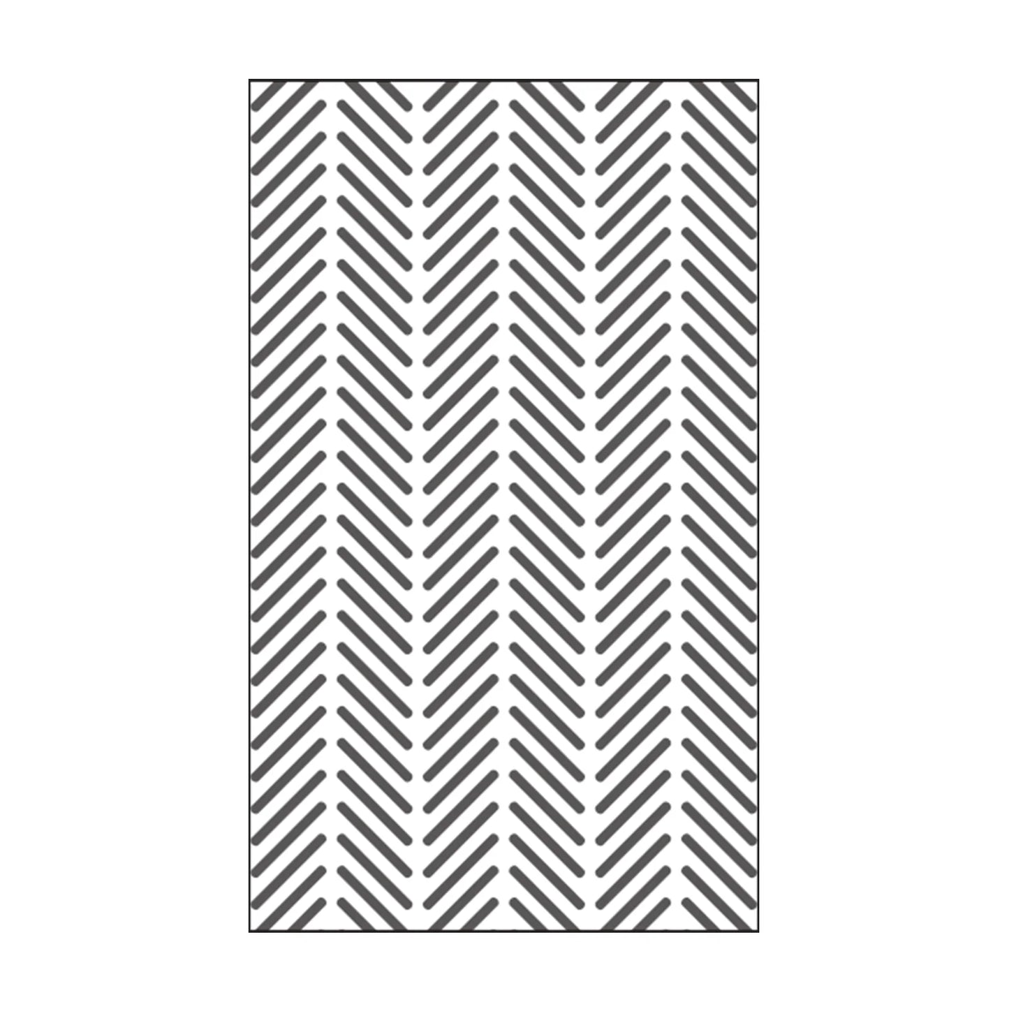 Vaessen Creative - Fish Bone Grid Embossing Folder