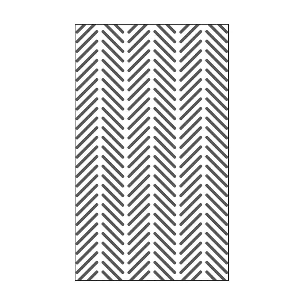 Vaessen Creative - Fish Bone Grid Embossing Folder