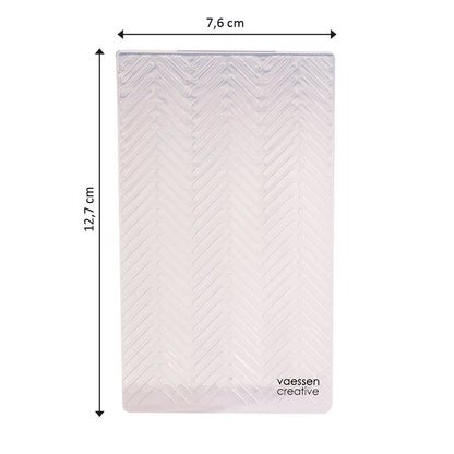 Vaessen Creative - Fish Bone Grid Embossing Folder
