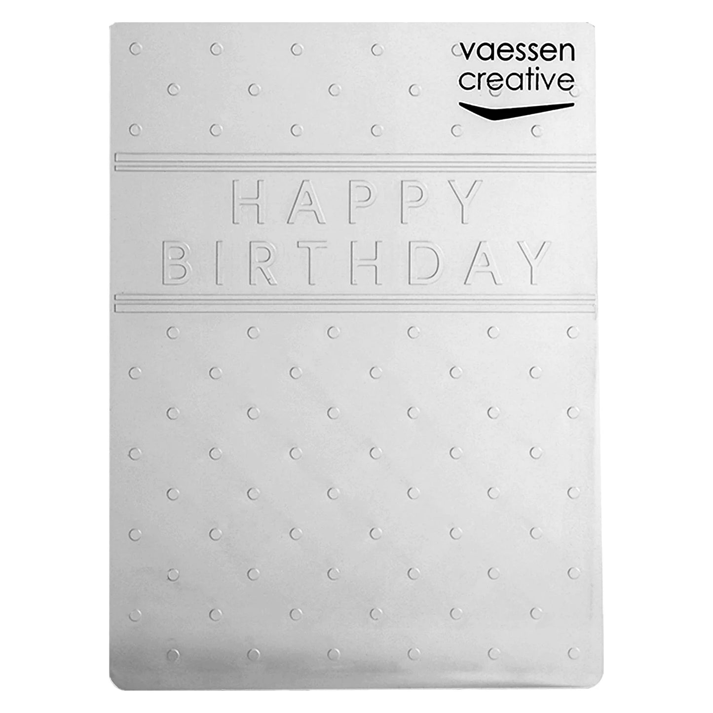 Vaessen Creative - Happy Birthday Embossing Folder