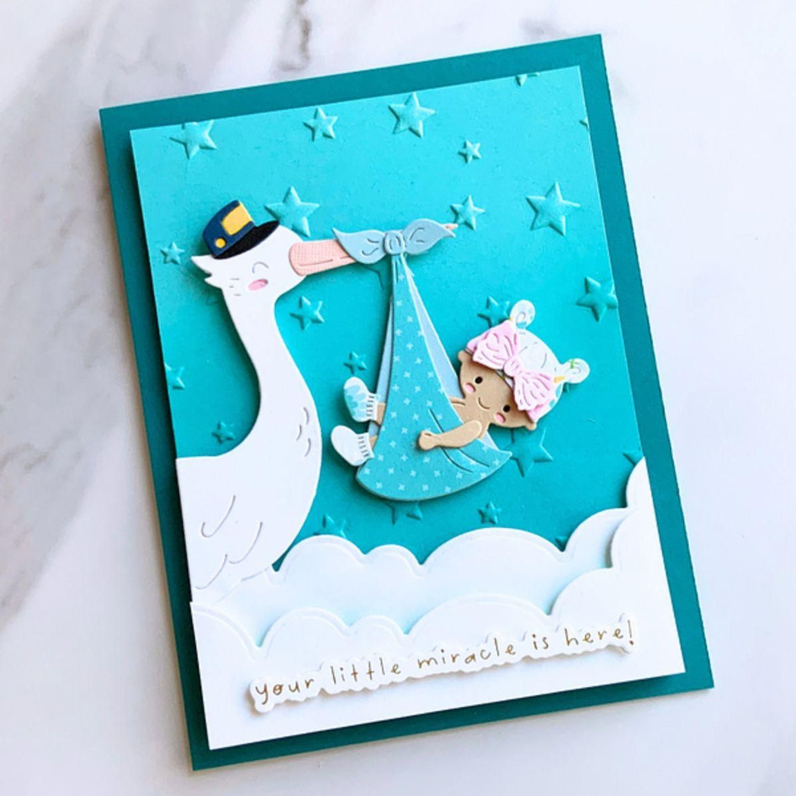 Spellbinders - Wishing Stars 3D Embossing Folder