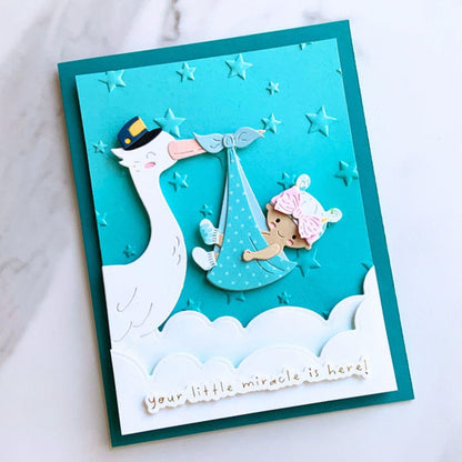 Spellbinders - Wishing Stars 3D Embossing Folder
