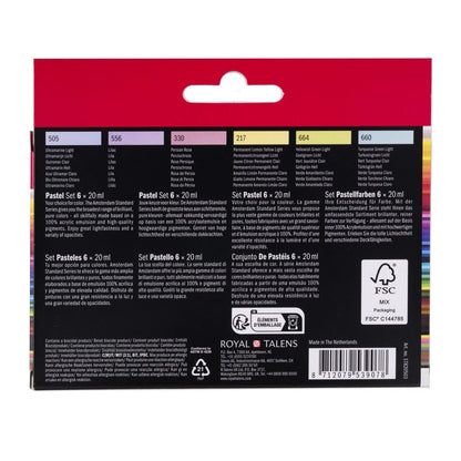 Amsterdam - Standard Series Acrylics Pastel (6pcs)