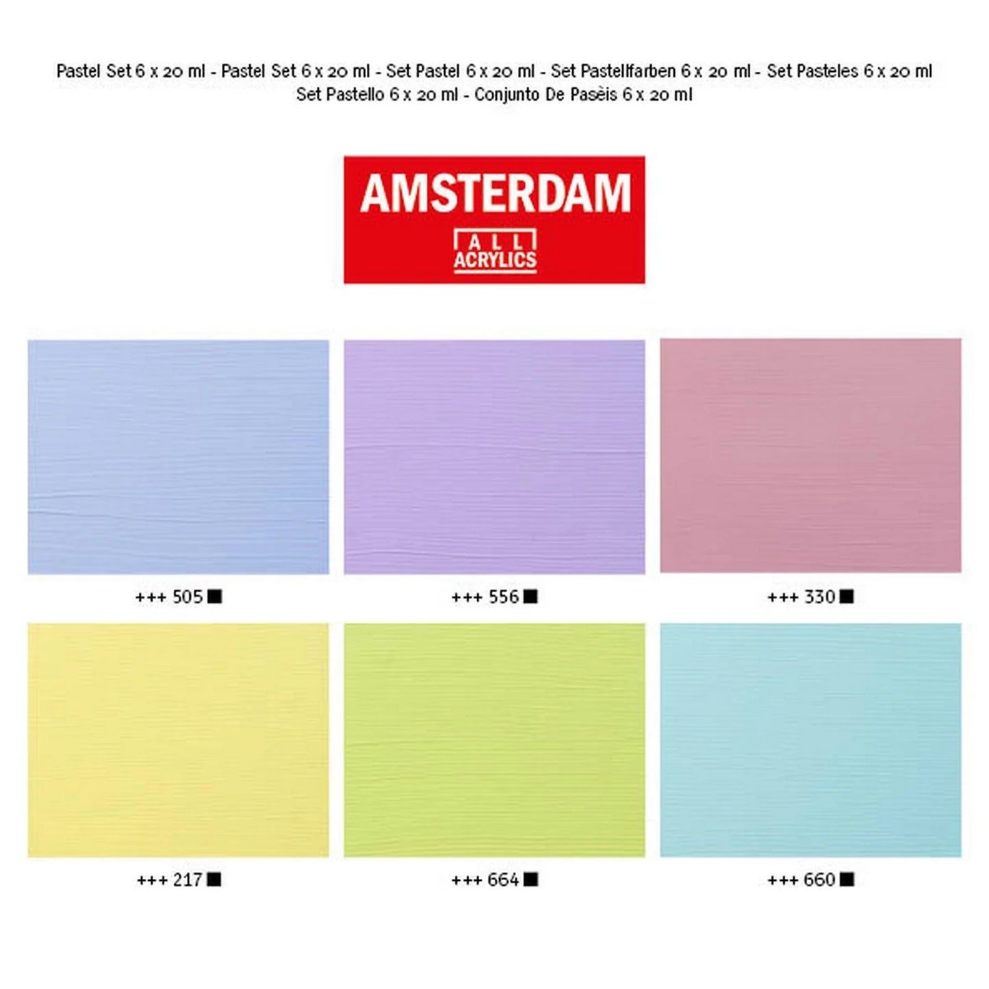 Amsterdam - Standard Series Acrylics Pastel (6pcs)