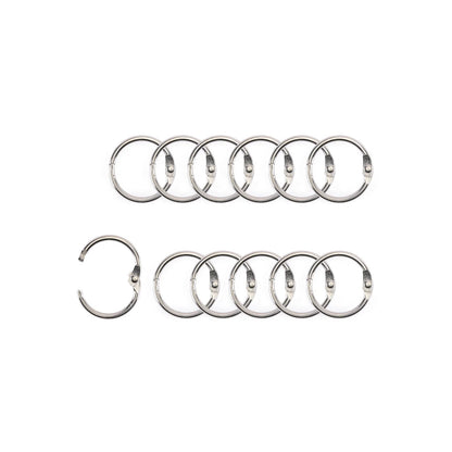 Vaessen - Book Rings Silver 20mm (12pcs)
