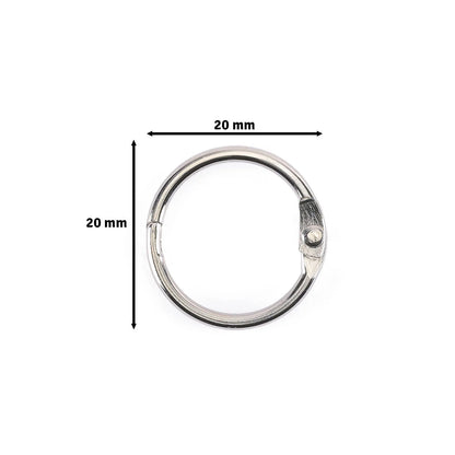 Vaessen - Book Rings Silver 20mm (12pcs)