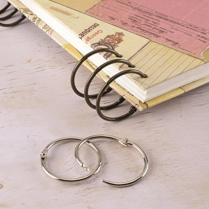 Vaessen - Book Rings Silver 32mm (12pcs)