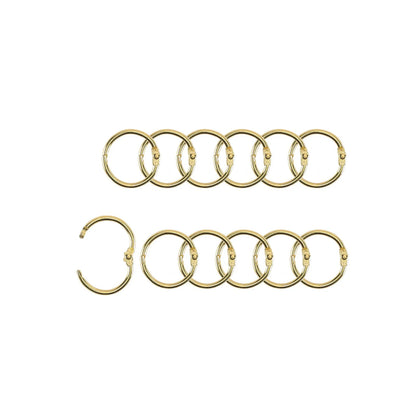 Vaessen - Book Rings Gold 20mm (12pcs)