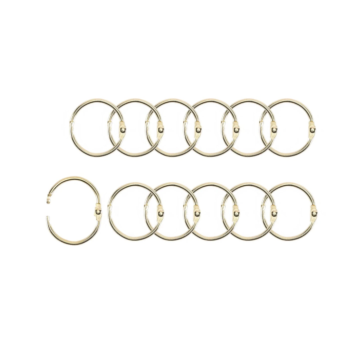 Vaessen - Book Rings Gold 25mm (12pcs)