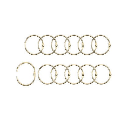 Vaessen - Book Rings Gold 25mm (12pcs)