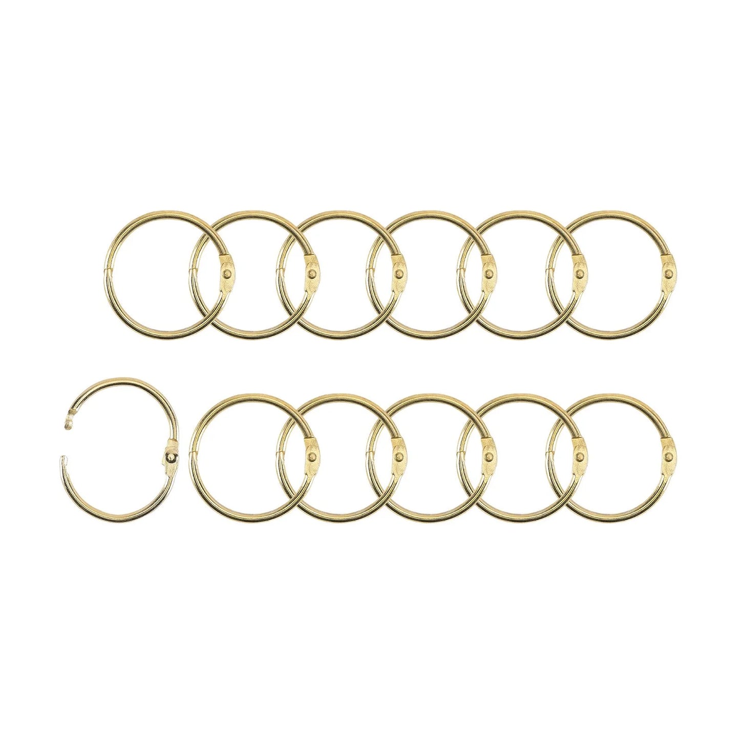 Vaessen - Book Rings Gold 32mm (12pcs)
