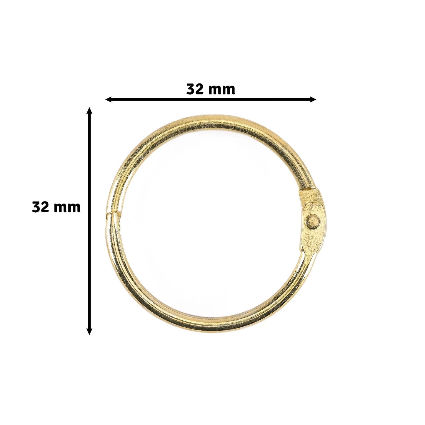 Vaessen - Book Rings Gold 32mm (12pcs)