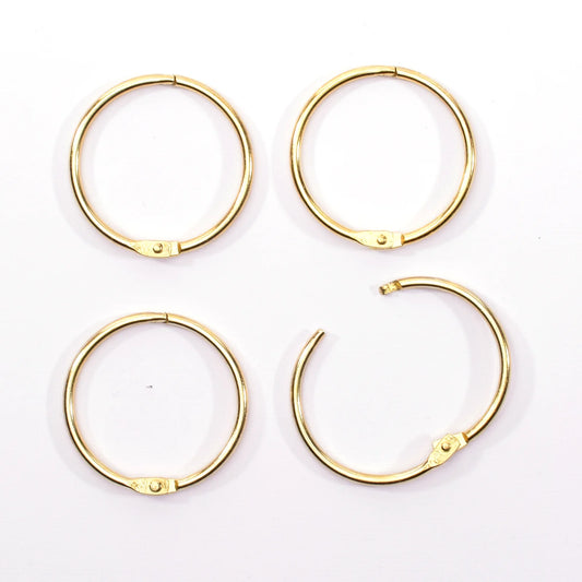 Vaessen - Book Rings Gold 38mm (12pcs)