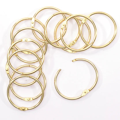 Vaessen - Book Rings Gold 38mm (12pcs)