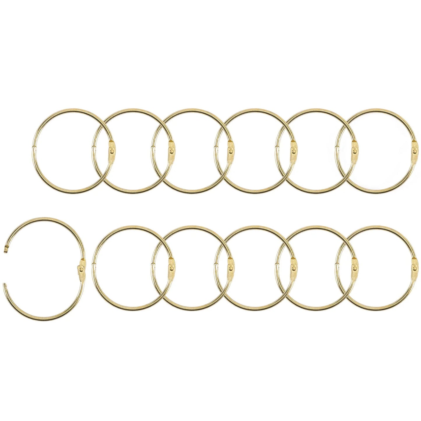 Vaessen - Book Rings Gold 50mm (12pcs)