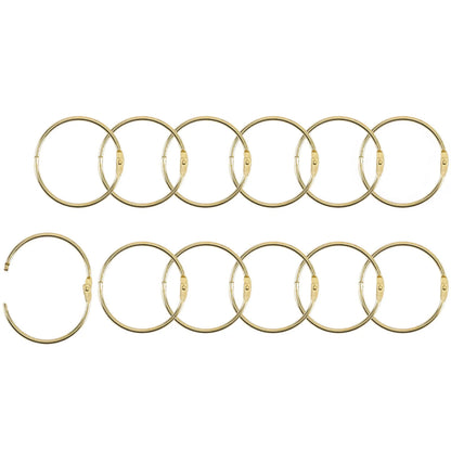 Vaessen - Book Rings Gold 50mm (12pcs)