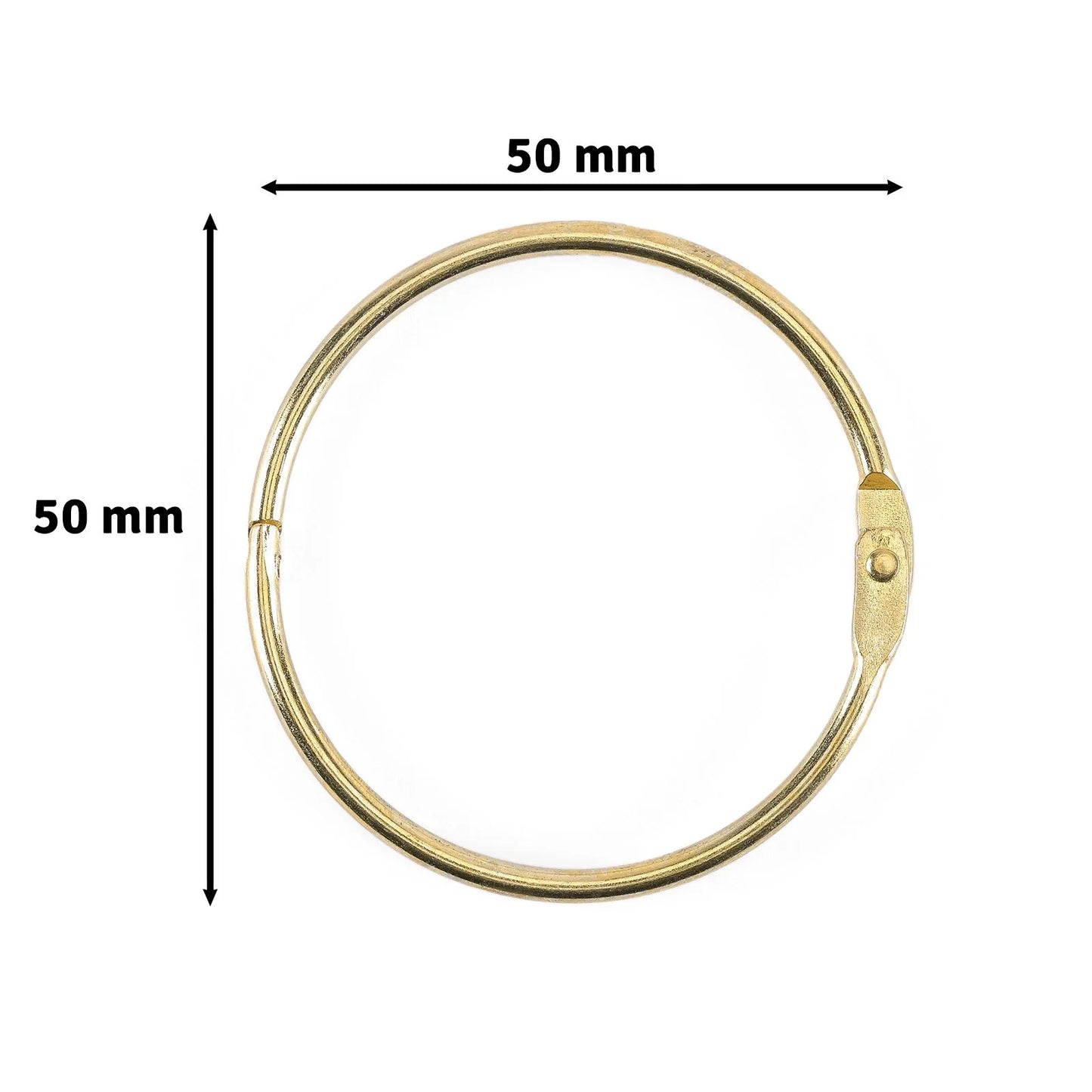 Vaessen - Book Rings Gold 50mm (12pcs)