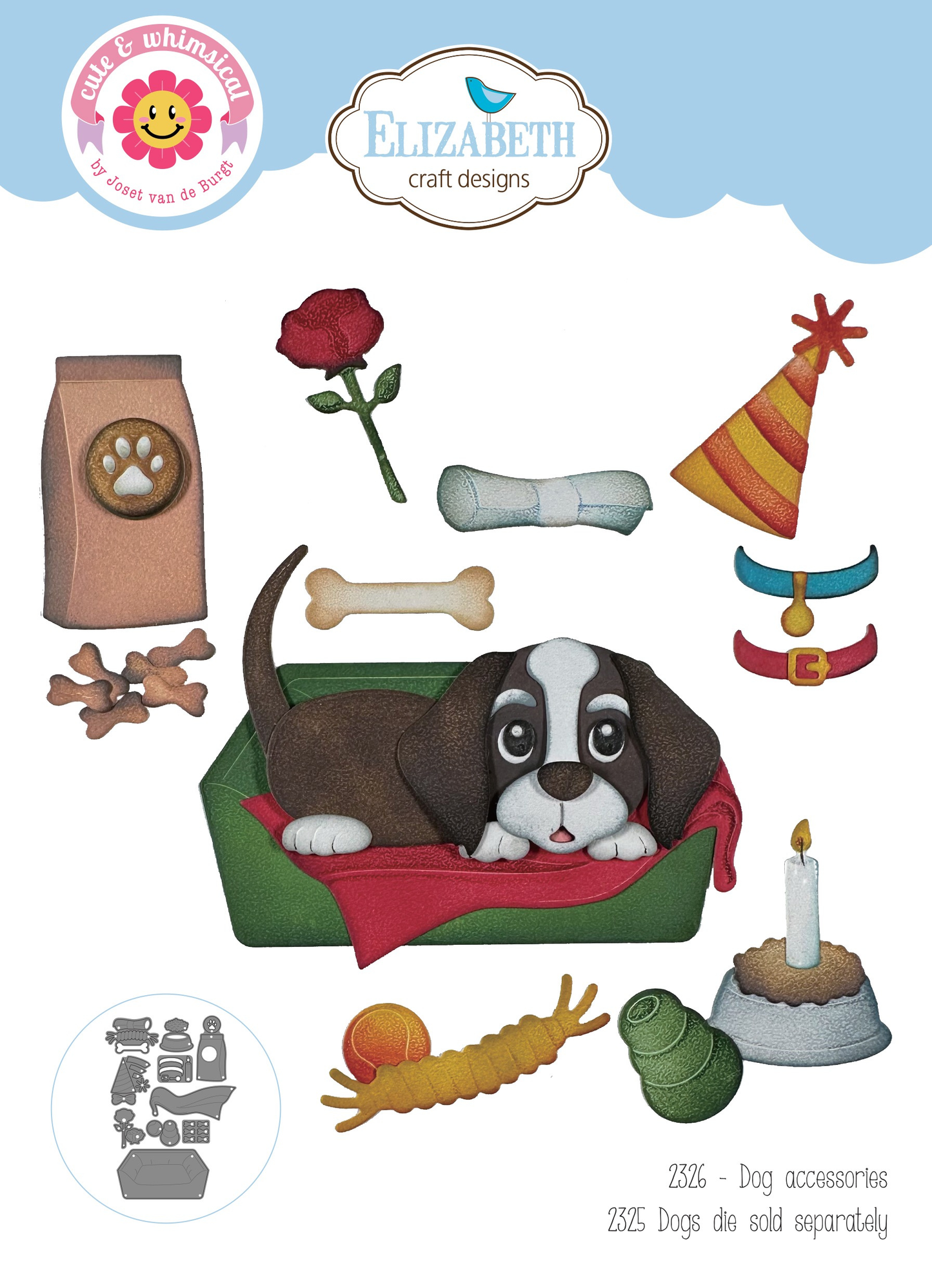 Elizabeth Craft Designs - Dog Days Dies Dog Accessories