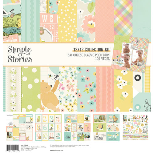 Simple Stories - Say Cheese Classic Pooh Baby Collection Kit 12x12" (106pcs)