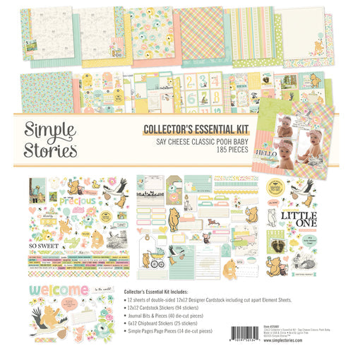 Simple Stories - Say Cheese Classic Pooh Baby Collector's Essential Kit 12x12" (185pcs)
