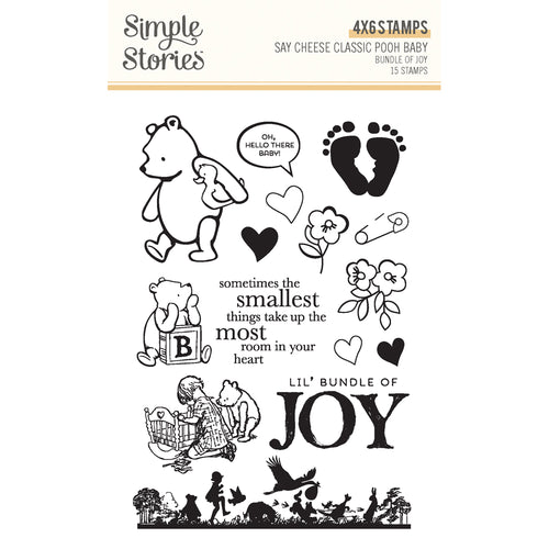 Simple Stories - Say Cheese Classic Pooh Baby Stamps Bundle of Joy