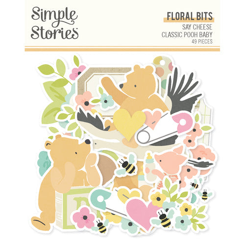 Simple Stories - Say Cheese Classic Pooh Baby Floral Bits & Pieces