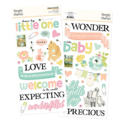 Simple Stories - Classic Pooh Baby Foam Stickers